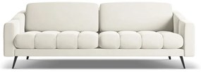 Biała aksamitna sofa 238 cm Nalu – Makamii