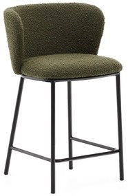 Zielony hoker (wysokość siedziska 65 cm) Ciselia – Kave Home