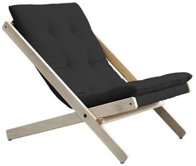 Fotel rozkładany Karup Design Boogie Dark Raw/Grey