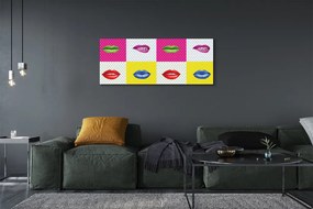 Obraz drukowany na płótnie Feeria Barw na Ustach