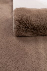 Dywanik futrzany Brązowy 50x80 cm Dekoracyjny Antypoślizgowy Estetyczny