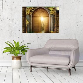 Obraz - Brama w lesie (70x50 cm)