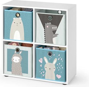 Półka dla dzieci biały 72.6x29x72 tetra