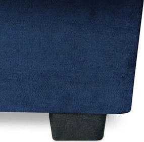 Sofa z Funkcją Spania SIGMA Rozkładana Wersalka Dwuosobowa Granatowa Nowoczesna do Salonu