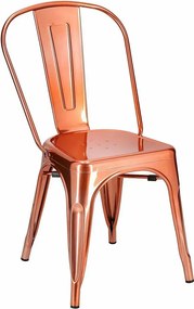 Loftowe designerskie miedziane krzesło Z3-S67