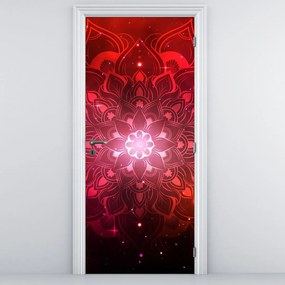 Fototapeta na drzwi - Czerwona abstrakcja (95x205cm)