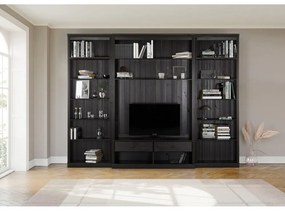 Brązowy zestaw pod TV z litego drewna sosnowego 288x223 cm Anita – Støraa