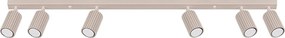 Lampa Sufitowa Minimalistyczny Karbon, Aluminium - 6 Źródło - L.117 X H.16.5 Cm - Taupe