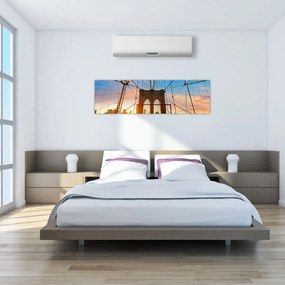 Obraz - Brooklyn Bridge, Manhattan, New York (170x50 cm)