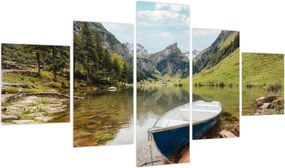 Obraz - Seealpsee, jezioro w Szwajcarii (125x70 cm)