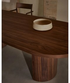 Okrągły stół z blatem w dekorze orzecha 100x240 cm Nealy – Kave Home