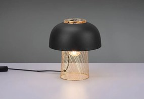 Metalowa lampa stołowa w kolorze matowej czerni (wysokość 28 cm) Punch – Reality