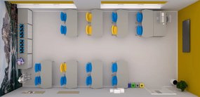 Szkolny i przedszkolny stolik uczniowski regulowany Sobre fala 135x55 cm