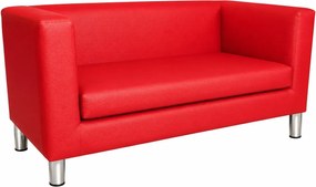 Sofa Monaco : Kolor nogi - Chrom, Kolor tkaniny - EKO-SKÓRA - 15D, Typ tkaniny - Eko-skóra , Wysokość nogi - 15 cm