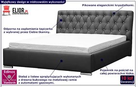 Łóżko z pojemnikiem na pościel Luxor 2X 180x200 - 44 kolory