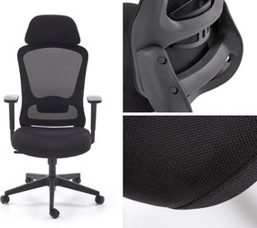 Regulowany fotel biurowy Sonar Halmar, zgodny z normą BHP