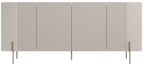 Komoda Malmi 200 cm czterodrzwiowa - kaszmir / złote nóżki