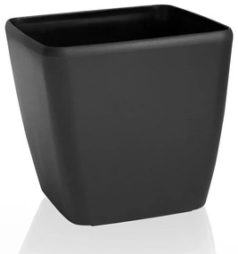Flower Lover Doniczka Quadrato Easy matowy czarny, 18 cm