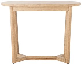 Konsola z litego drewna kauczukowego w naturalnym kolorze 35x100 cm Serrone – Bloomingville
