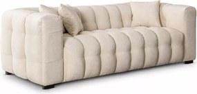 Elegancka sofa Droma 3-osobowa w kolorze kremowym – komfort i styl do salonu