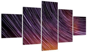 Obraz rozmytych gwiazd na niebie (125x70 cm)