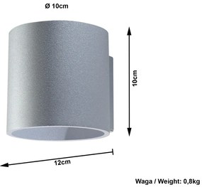 Minimalistyczny kinkiet halogenowy W7-S90