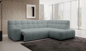 Narożnik COCOON L z elektryczną regulacją siedziska Prawostronny w tkaninie JAGUAR 19