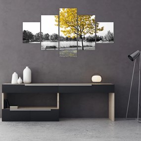 Obraz - Odpoczynek w parku (125x70 cm)
