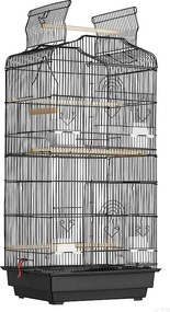 Klatka dla Ptaków, SucceBuy 99 cm Wisząca Klatka dla Ptaków do Lotu dla Papug i Papug Falistych