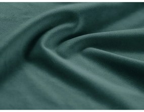 Morska aksamitna rozkładana sofa ze schowkiem 235 cm Kyoto – Cosmopolitan Design