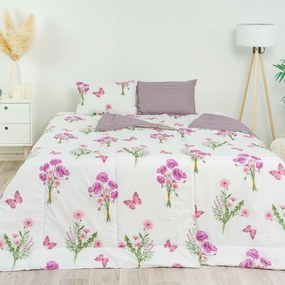 Zestaw letni Stanex CLASSIC Wiosna fioletowy, 140x 200 cm, 40 x 60 cm