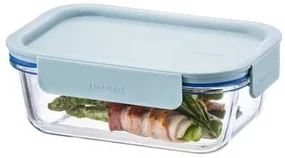 LOCKnLOCK Prostokątny szklany słoik CLEAR, 630 ml,miętowy, 630 ml