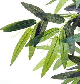 Outsunny Sztuczne Drzewo Bambusowe Zielony Czarny Sztuczna Roślina Dekoracyjna 20cm x 20cm x 180cm | Aosom PL