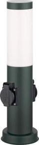 Brilagi -Zewnętrzna lampa z 2 gniazdami SCHUKO 1xE27/15W/230V 40 cm IP44 antracyt