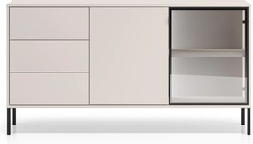 Komoda Harmona 160 cm z szufladami i oświetleniem - kaszmir