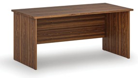 Biurko proste PRIMO WOOD, 1600 x 800 mm, orzech