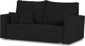 MEGA OKAZJA Sofa kanapa 2 os z funkcją spania DARIA Czarna Tkanina DOT100 Czarny