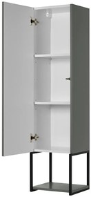 Szafka łazienkowa LOV 33 cm szaro-zielony półmat wysoka  KROFAM