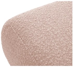 Różowy puf z materiału bouclé Molino – Micadoni Home