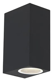 Zewnetrzna Zestaw 2 Nowoczesnych lamp ściennych czarnych 2-światłowych IP44 - Baleno Nowoczesny Oswietlenie zewnetrzne