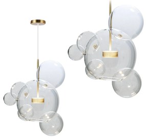 Lampa Sufitowa Wisząca Szklane Kule APP650-CP