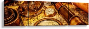 Obraz - Historyczne narzędzia marynarzy (170x50 cm)
