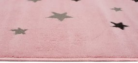 Różowy dywan ze śpiącym słoniem L8-W63