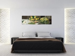 Obraz - Edouard Manet, Still Life with Melon and Peaches, reprodukcje (170x50 cm)