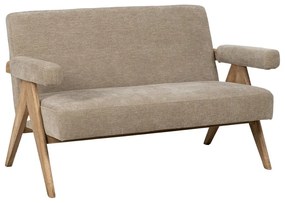 Beżowa sofa z tkaniny szenilowej 134 cm Rest – Ixia