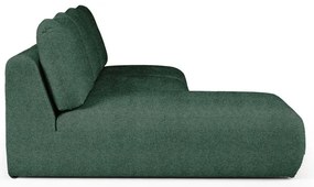 Zielony narożnik z materiału bouclé (lewostronny/z szezlongiem) Mirel – Rodier