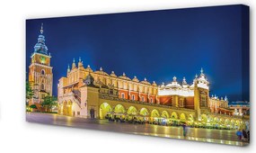 Obraz canvas na ścianę Nocne Sukiennice w Krakowie
