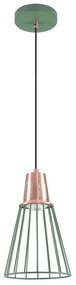 Zielona lampa wisząca z metalowym kloszem ø 18 cm Kaliope – GTV