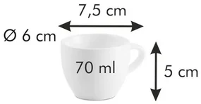 Tescoma Porcelanowa filiżanka do espresso All FitOne Belly 70 ml
