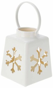 Świąteczny lampion ze świecą LED, 14 cm